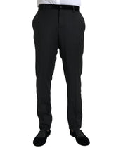 Dolce & Gabbana Black Silk Men Skinny Dress Pants -   -  Dolce & Gabbana.